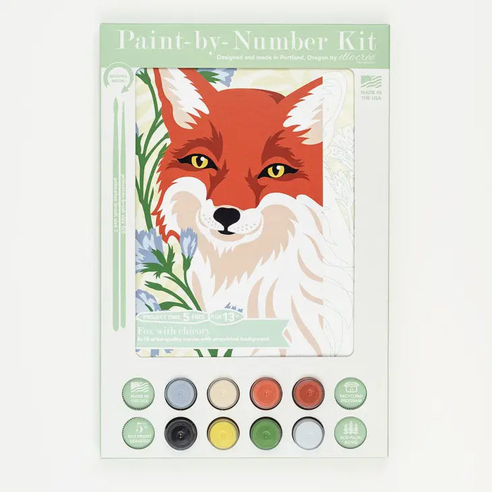 Elle Crée (She creates) Paint-by-Number Kits Deer with Huckleberries